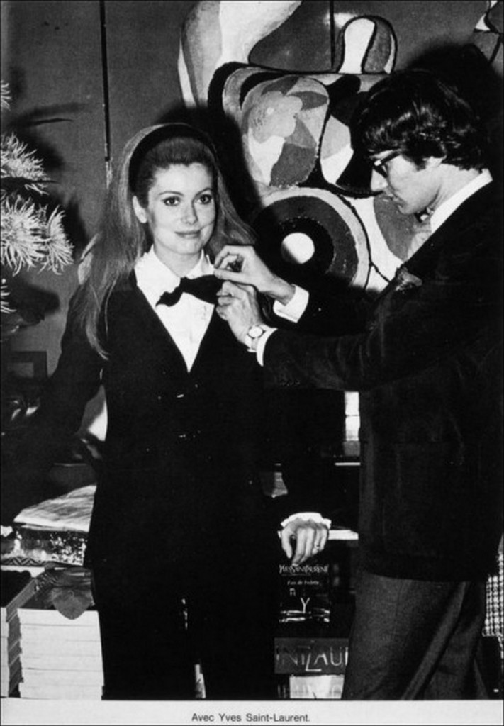 1966 Catherine Deneuve avec Yves Saint Laurent