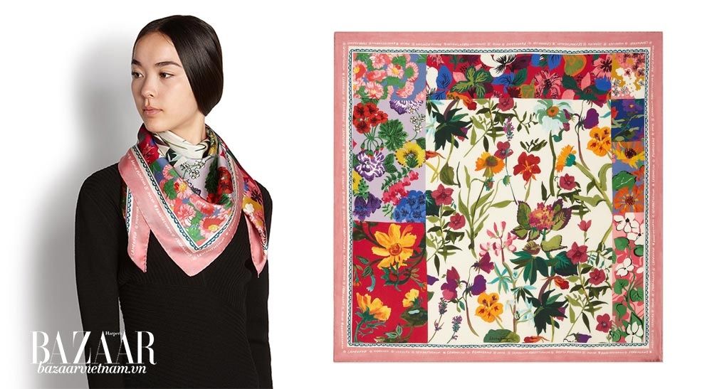 Salvatore Ferragamo ra mắt nhiều mẫu khăn lụa mới cho mùa Xuân Hè 2019, và đây chỉ là một lựa chọn cho bạn