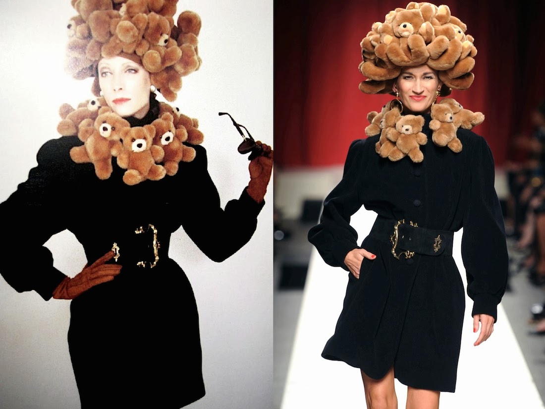 INTO THE ARCHIVES… Moschino's FW 1988--89 and Moschino SS--2014