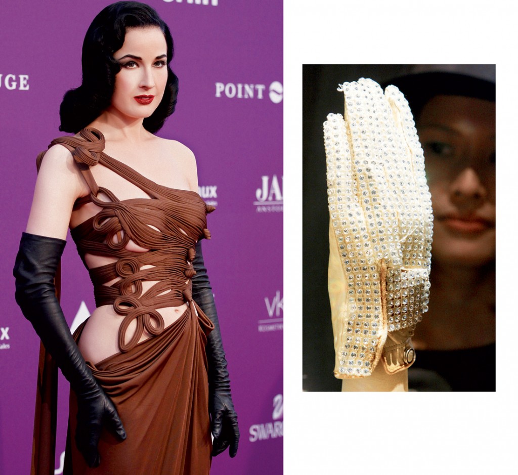 Dita Von Teese xuất hiện trong lễ trao giải Duftstars tại Berlin, Đức với chiếc đầm độc đáo và đôi găng tay đen quý phái