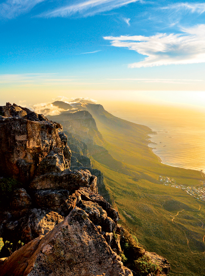 Cảnh núi non, biển cả ở gần Cape Town 