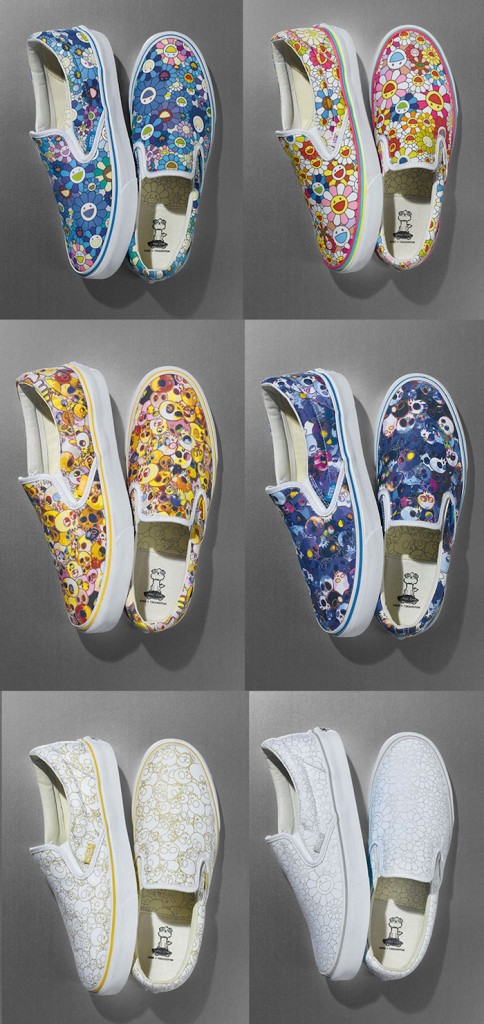 murakami-vans-slipon-flower-multi-color