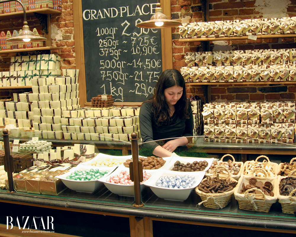Có hơn 2.000 cửa hàng sô-cô-la trên khắp đất nước Bỉ nhỏ bé 