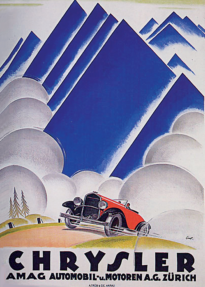 Một poster quảng cáo mang phong cách Art Deco 