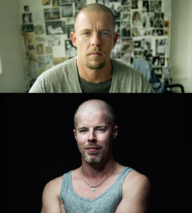 Nhà thiết kế Alexander McQueen (ảnh trên) và nam diễn viên Stephen Wight (ảnh dưới)