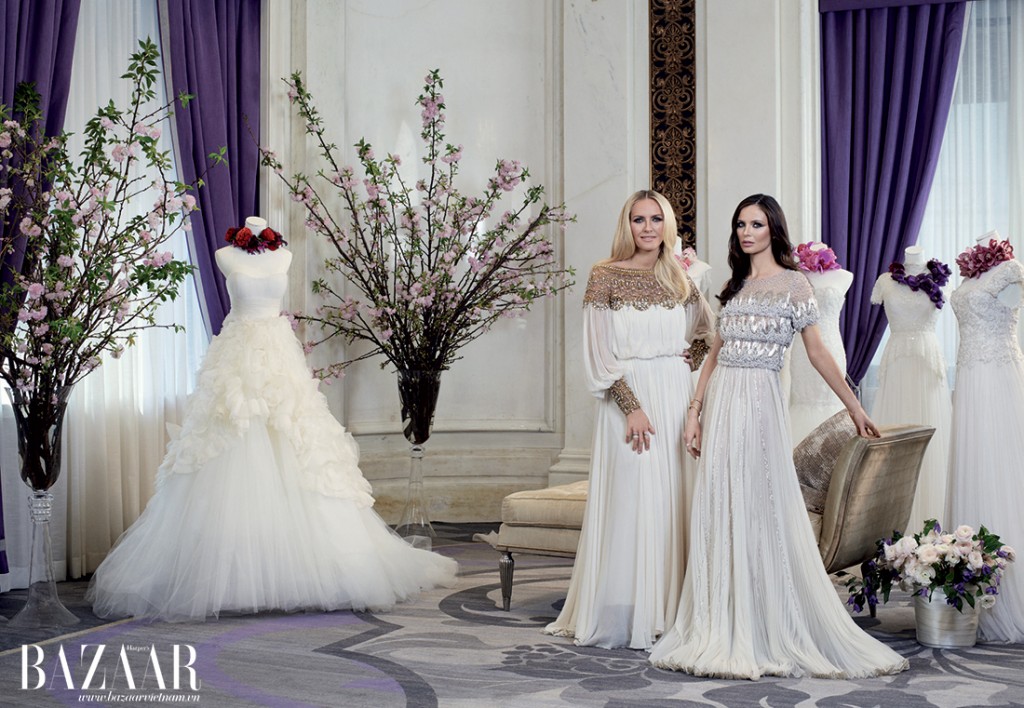 Keren Craig và Georgina Chapman thanh lịch chụp ảnh cùng bộ sưu tập áo cưới Fall 2015