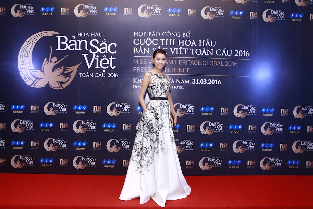 Á hậu Quốc Tế - Thúy Vân tại buổi họp báo ra mắt cuộc thi "Hoa hậu Bản sắc Việt toàn cầu 2016"