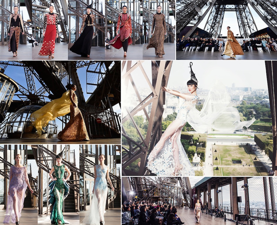 J Autumn Fashion Show on Eiffel Tower by Jessica Minh Anh