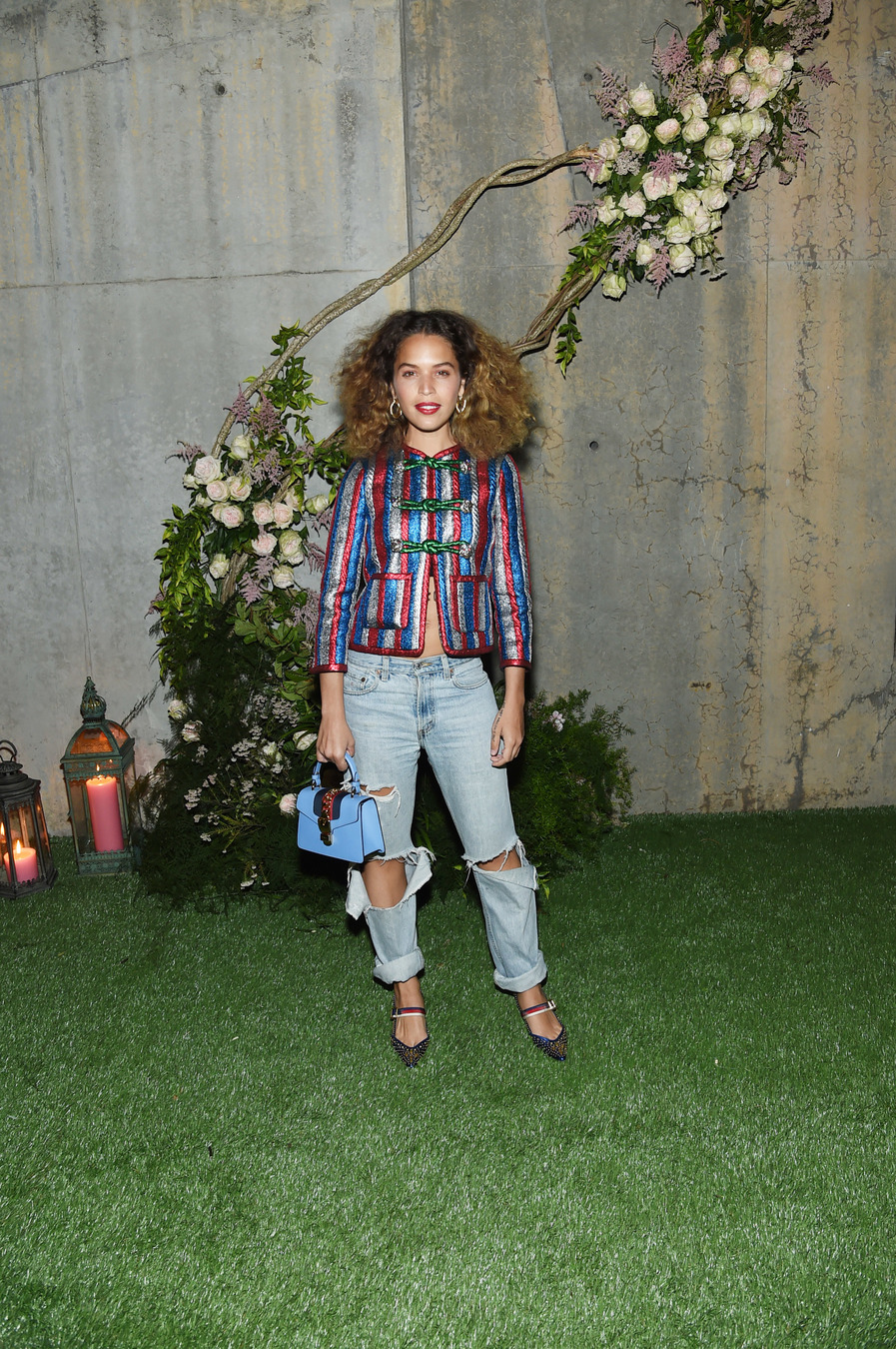 NEW YORK, NY - MAY 02: Cleo Wade attends the Gucci Bloom Fragrance Launch at MoMA PS.1 on May 2, 2017 in New York City. (Photo by Jamie McCarthy/Getty Images for Gucci)