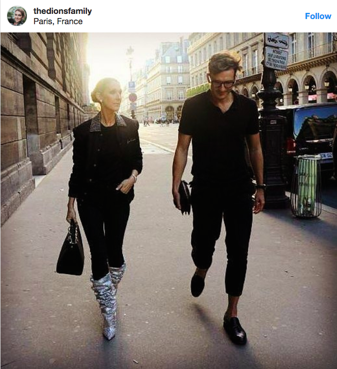 Céline Dion trong chuyến đi đến Paris