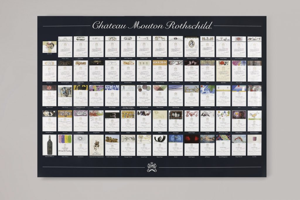 Bộ sưu tập các nhãn vang của Château Mouton Rothschild 