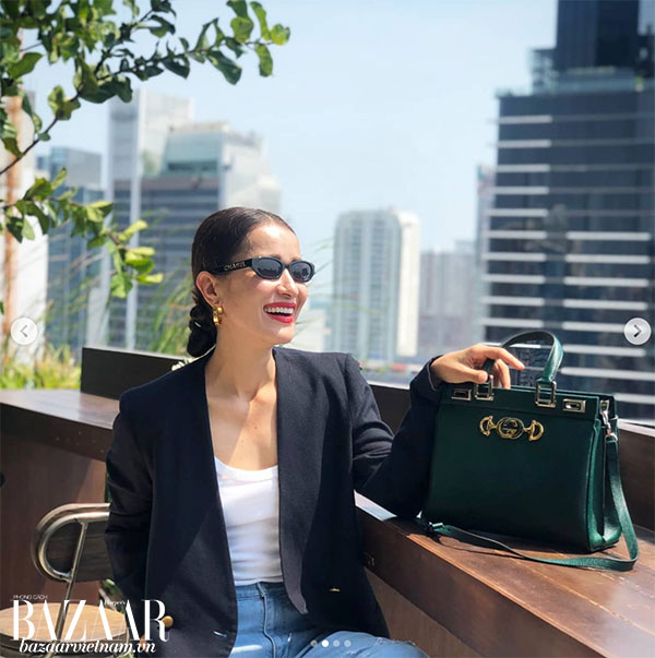 Diễn viên Thái Ann Thongprasom, túi Gucci Zumi, Instagram @annethong 03/2019