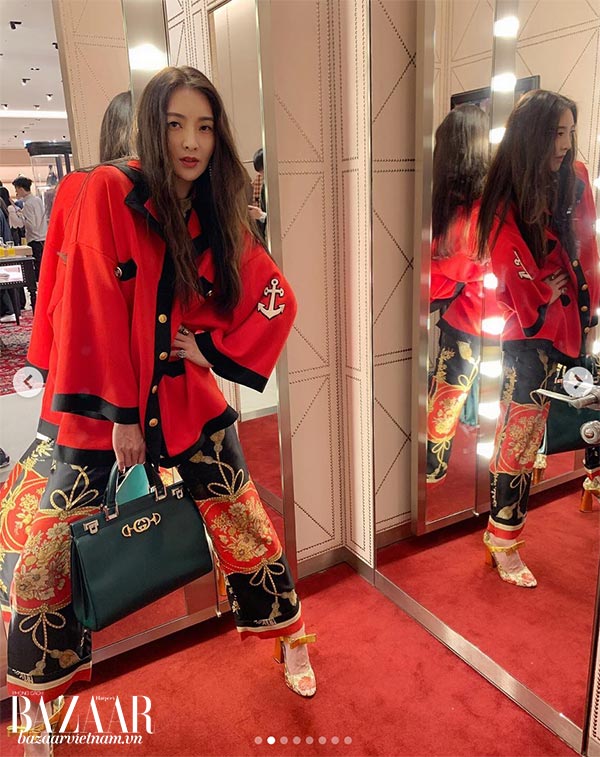 Blogger Đài Loan Shuling Wu, túi Gucci Zumi, Instagram, 03/2019