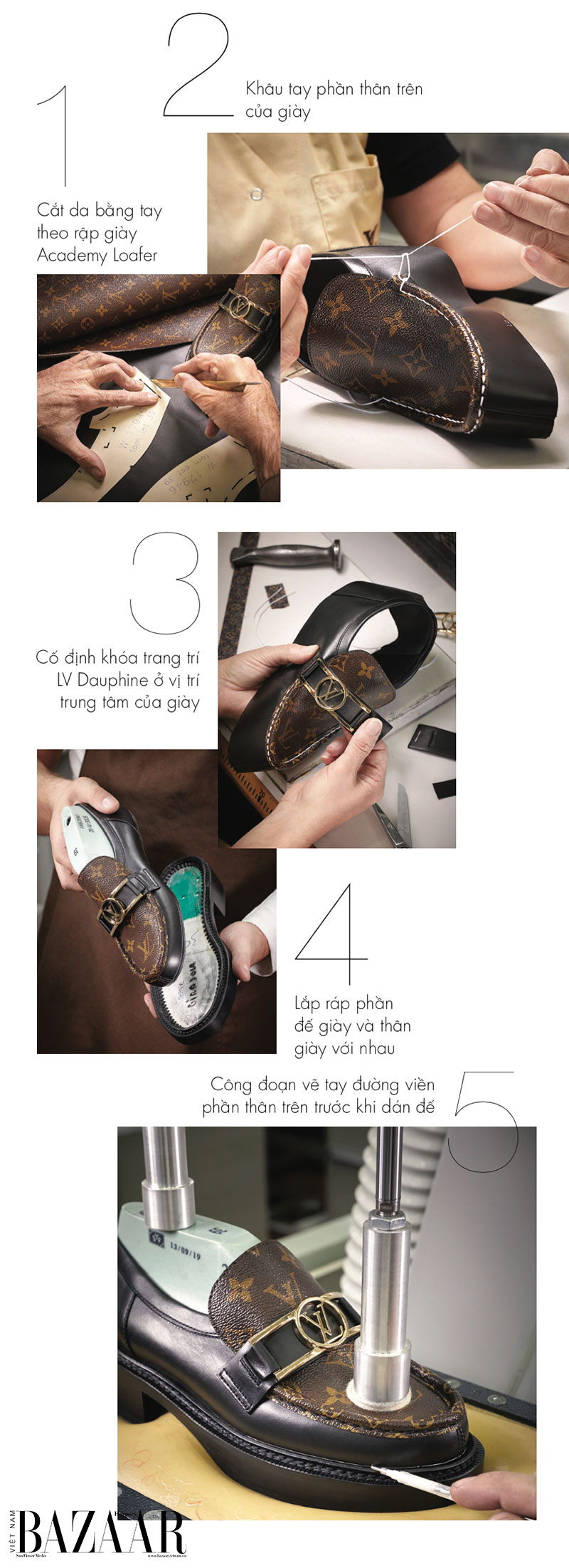 Giày Loafer Louis Vuitton là sản phẩm hot nhất hiện nay, được nhiều ngôi sao và những người yêu thời trang săn đón. Với chất liệu cao cấp, kiểu dáng đặc trưng và độ bền vô cùng ấn tượng, đôi giày này sẽ mang đến cho bạn sự tự tin và phong cách vô cùng ấn tượng. Hãy cùng chiêm ngưỡng và chọn cho mình một đôi giày loafer đẳng cấp từ Louis Vuitton.