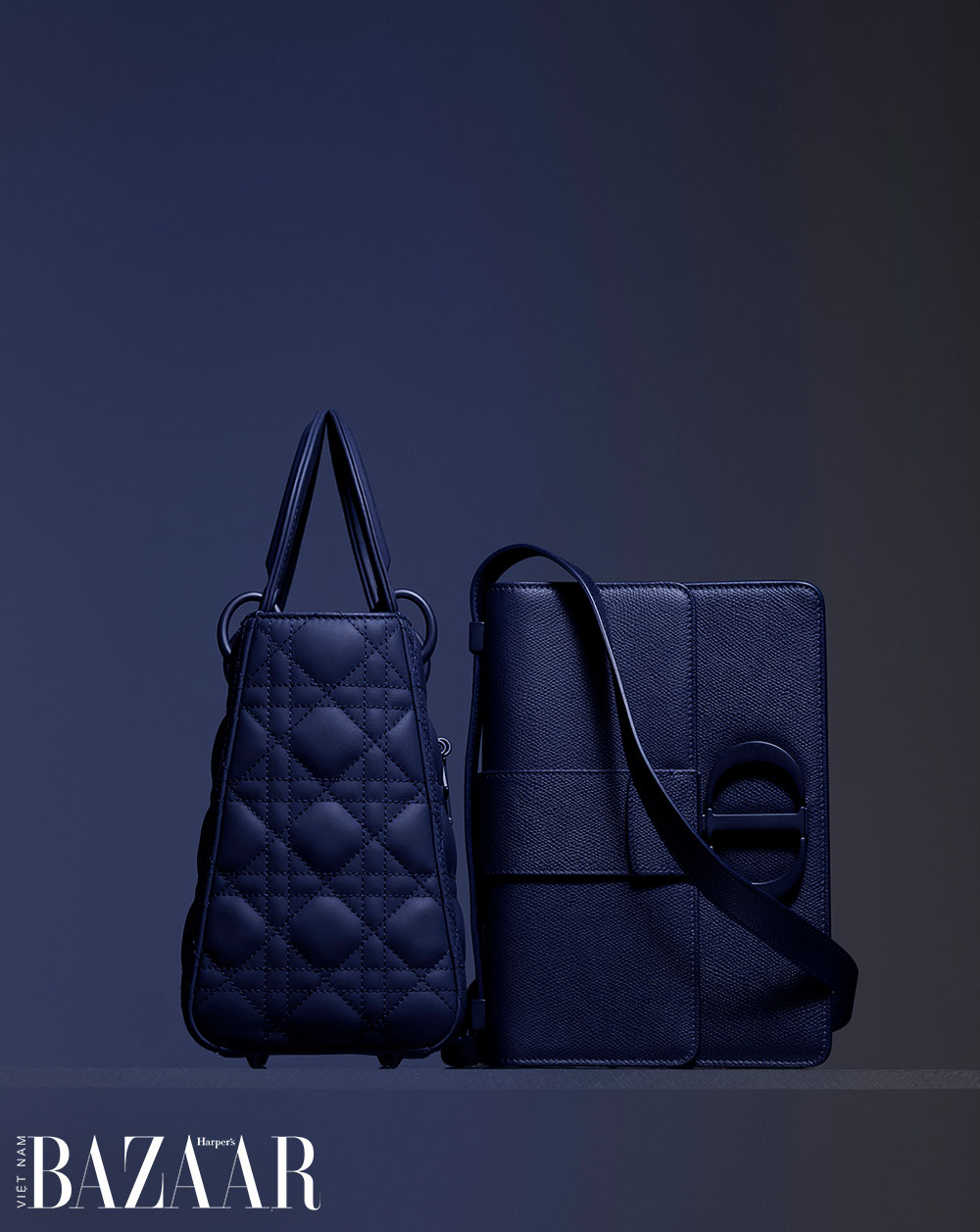 Dior bag 30 Montaigne 2021 Blue Light blue Dark blue Leather ref380922   Joli Closet