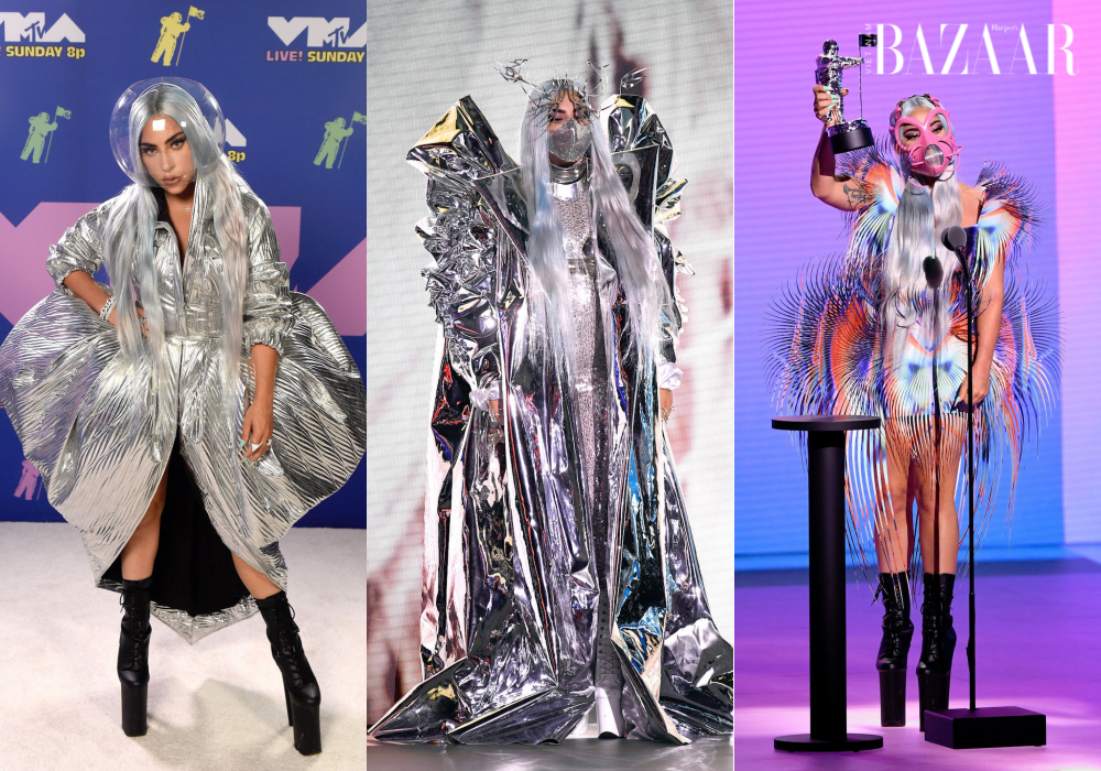 Lady Gaga khuấy đảo VMA với trang phục Haute Couture và ...khẩu trang!