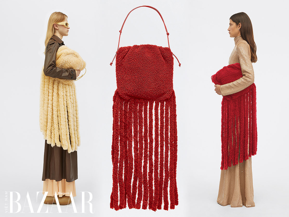 Túi hit mới của Bottega Veneta mùa Thu Đông 2020: Những chiếc túi tua rua