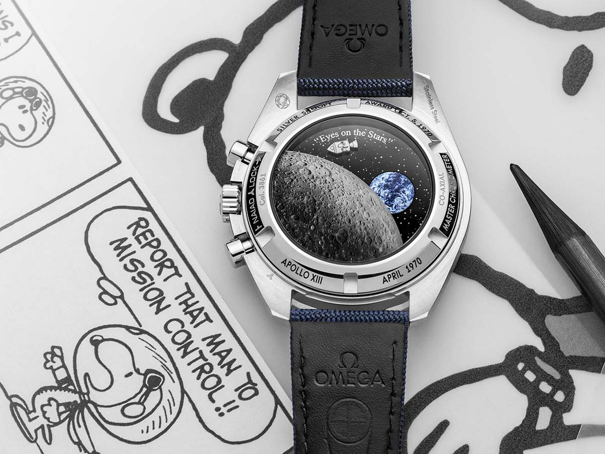 Đồng hồ OMEGA Speedmaster Silver Snoopy Award 50th Anniversary