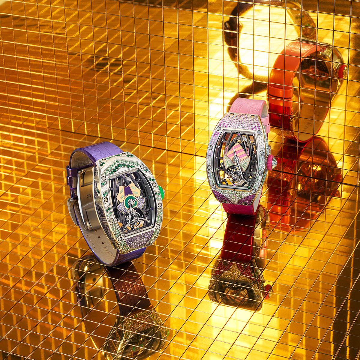 Đồng hồ RM 71-02 Automatic Tourbillon Talisman: Chiếc bùa may mắn sắc cầu vồng từ Richard Mille