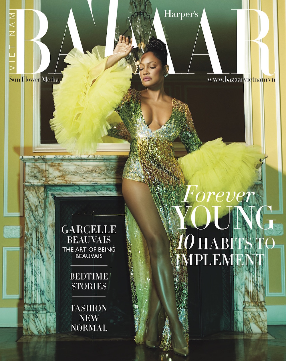 Garcelle Beauvais on Harper's Bazaar Vietnam digital cover