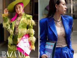 The Best Street Style 2020 ngày 5: Mâu Thủy và Phí Phương Anh cùng đọ sắc xanh