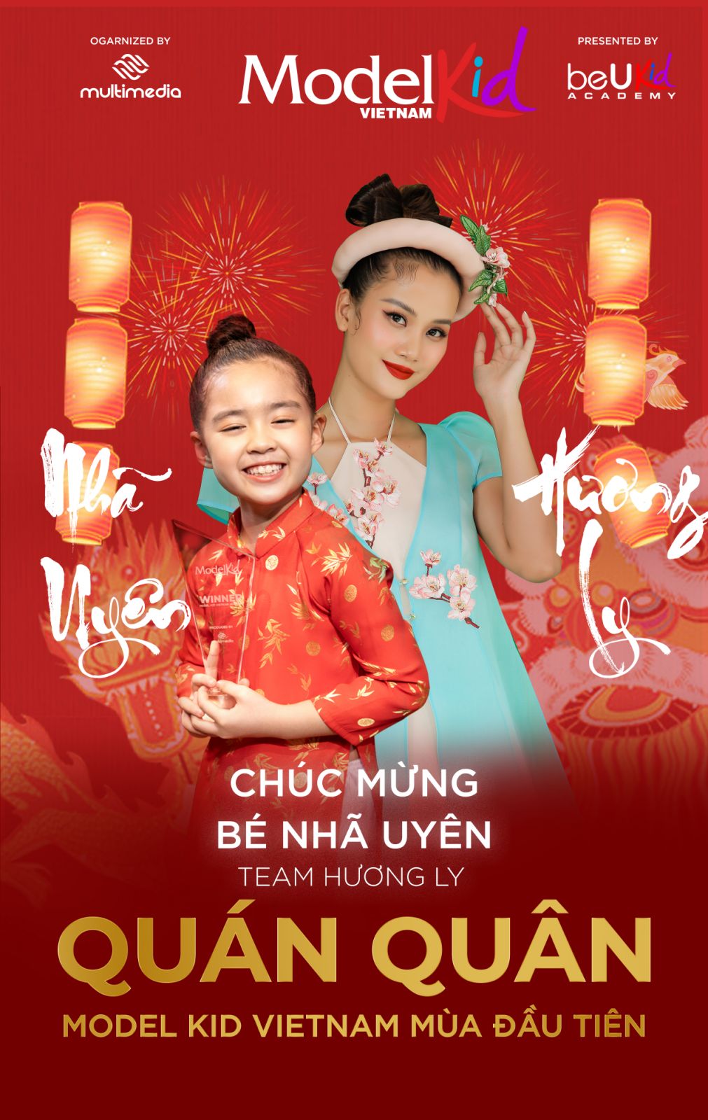Quán quân Model Kid Vietnam mùa 1: Bé Nguyễn Nhã Uyên