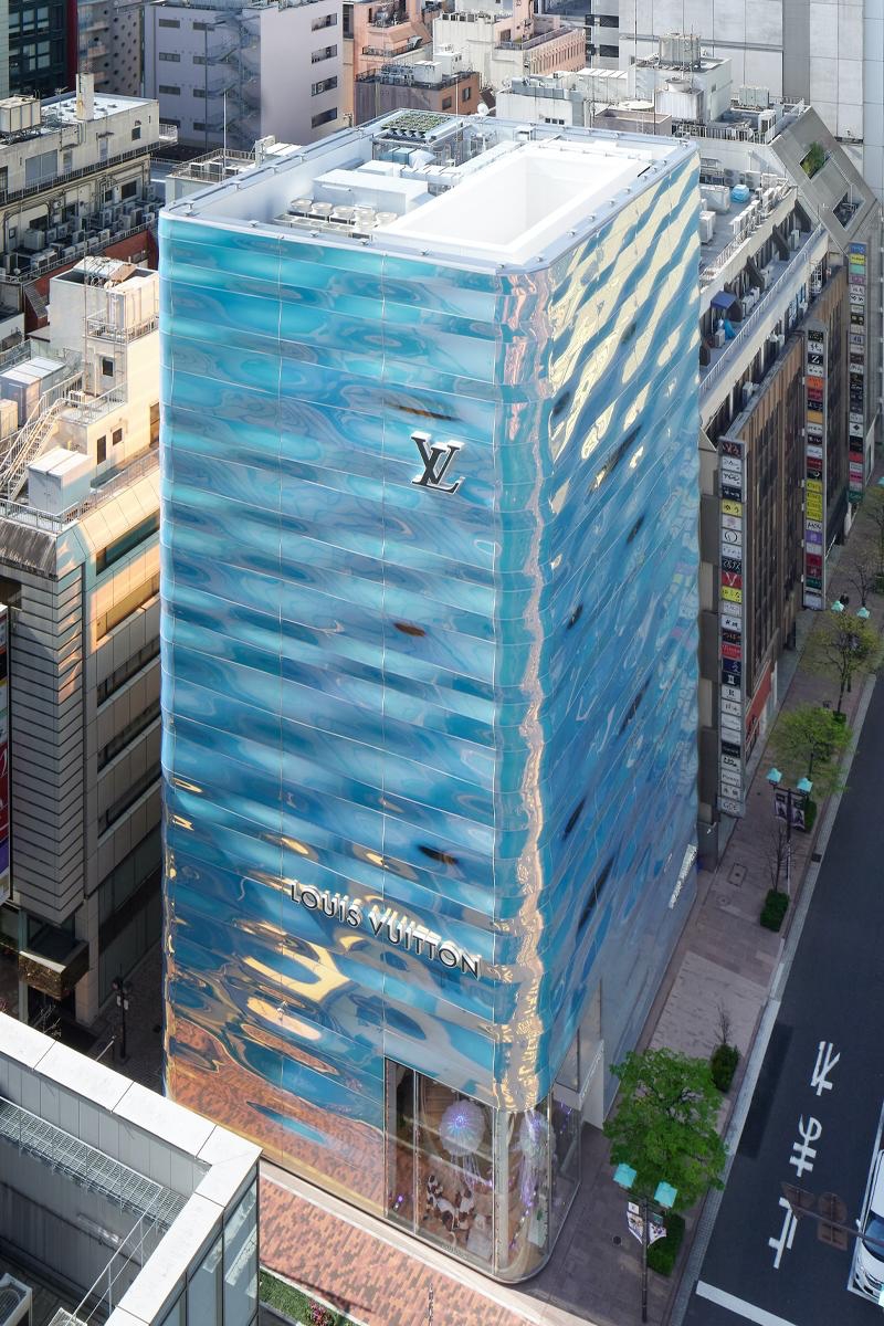 Louis Vuitton unveils its water pillar Ginza flagship in Tokyo  Inside  Retail