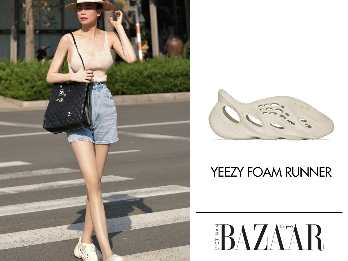 Hồ Ngọc Hà chứng tỏ mình là dân sành streetwear khi sở hữu đôi Yeezy Foam Runner