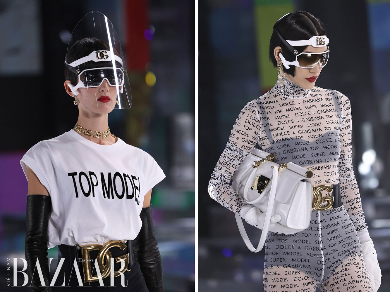 Dolce & Gabbana Thu Đông 2021 đưa thế giới ảo lên sàn diễn thời trang