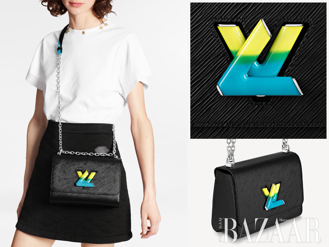 Mùa Xuân Hè 2021, Louis Vuitton tân trang dòng túi Twist với màu Pop Art 4