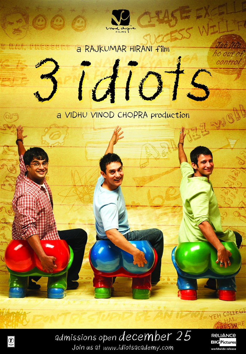 Aamir Khan's movie is famous throughout Asia: The Three Idiots - 3 Idiots (2009)