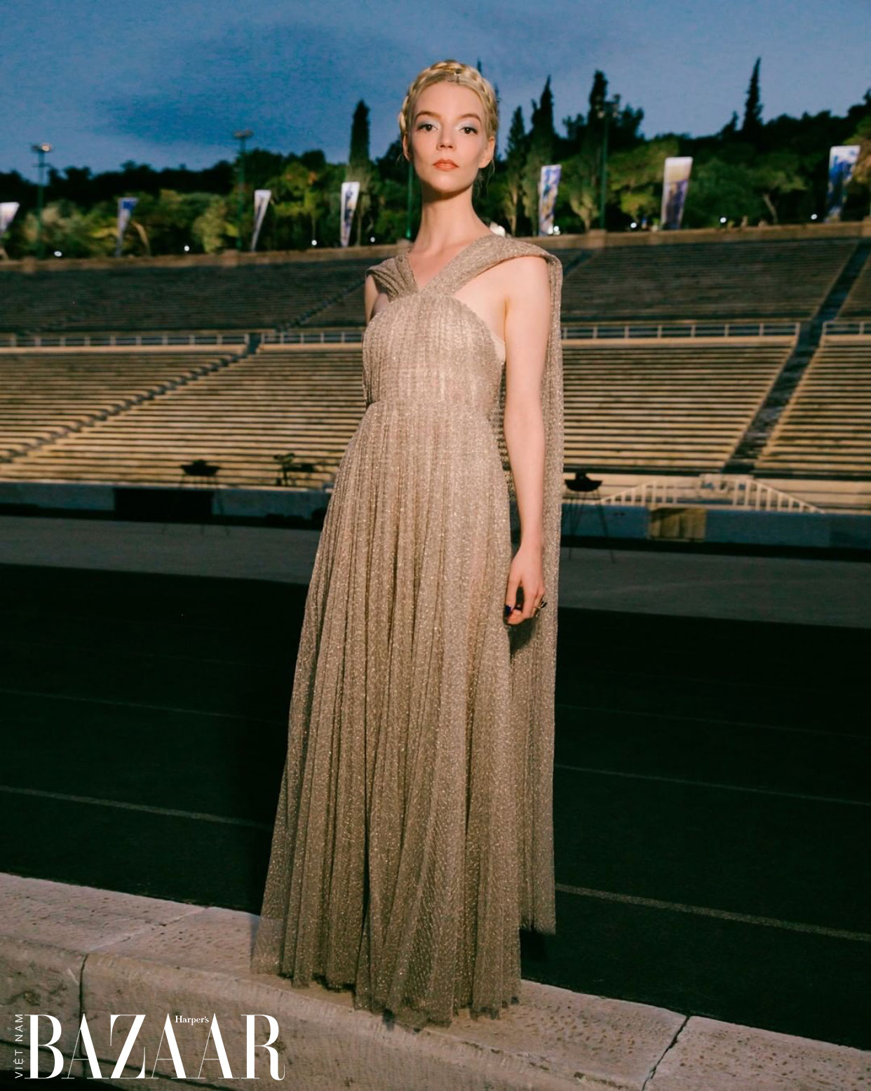 Anya TaylorJoy Wore a Sheer Black Dior Corset Dress at the Vanity Fair  Oscars AfterParty