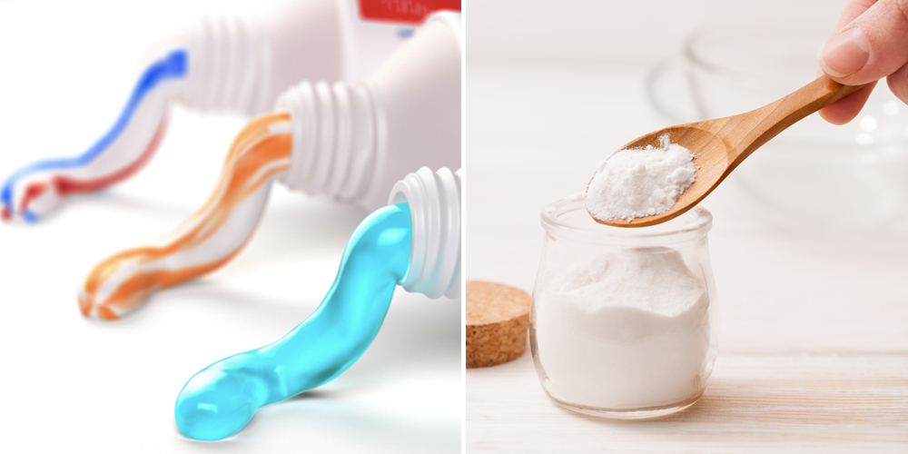 Cách làm trắng răng bằng baking soda và kem đánh răng