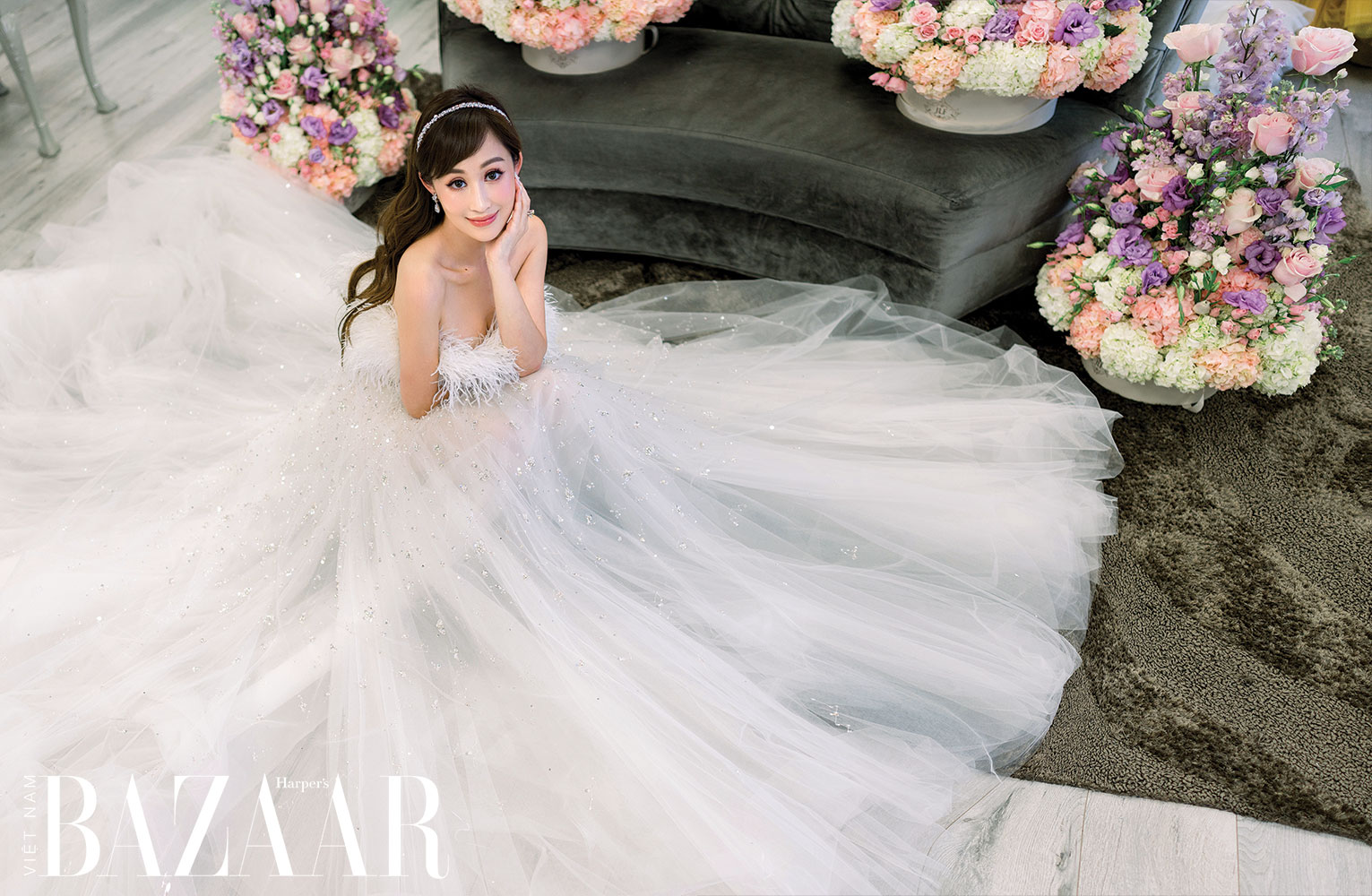Chiếc váy cưới trong mơ của Chérie Chan, nữ triệu phú Bling Empire