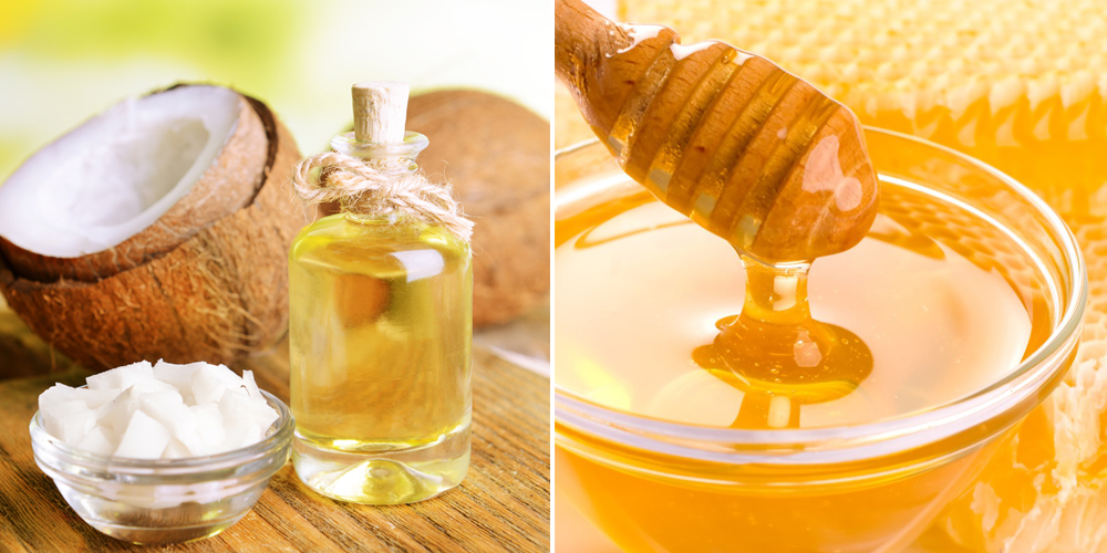 Trị thâm môi bằng dầu dừa và mật ong