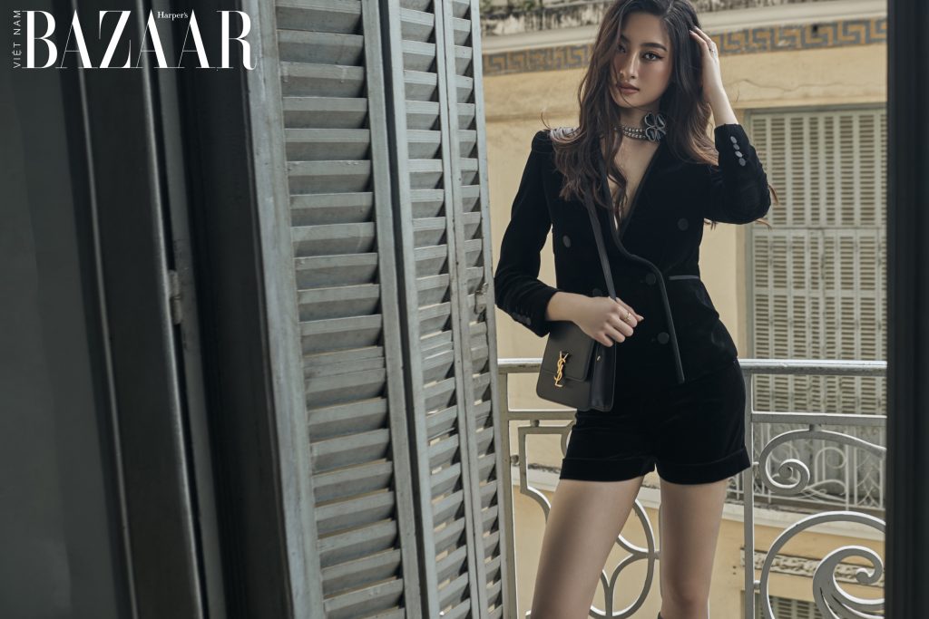 Harper's Bazaar_Hoa hậu Lương Thuỳ Linh Saint Laurent_3