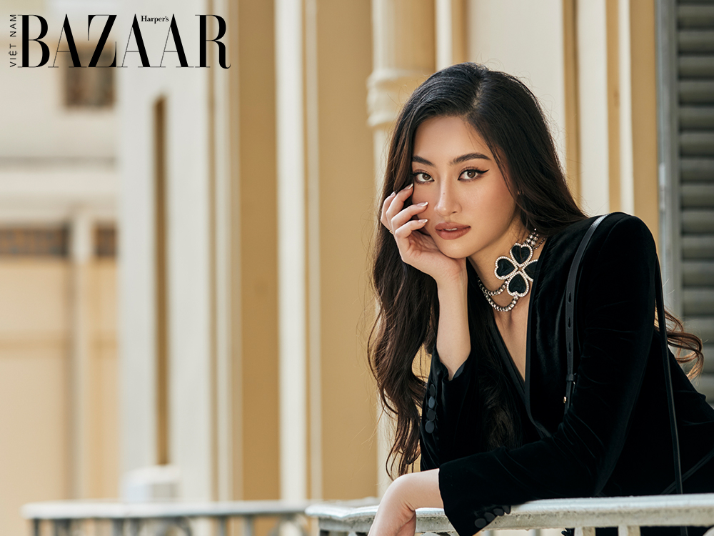Harper's Bazaar_Hoa hậu Lương Thuỳ Linh Saint Laurent_2