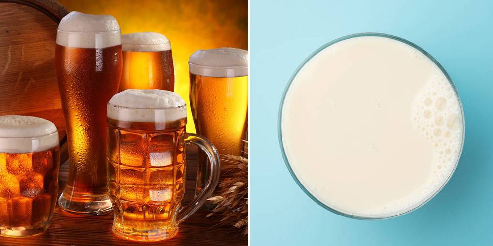 Cách ủ tóc bằng bia và sữa tươi
