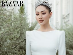 Harper's Bazaar_Hoa hậu Lương Thùy Linh mặc đầm cưới_01