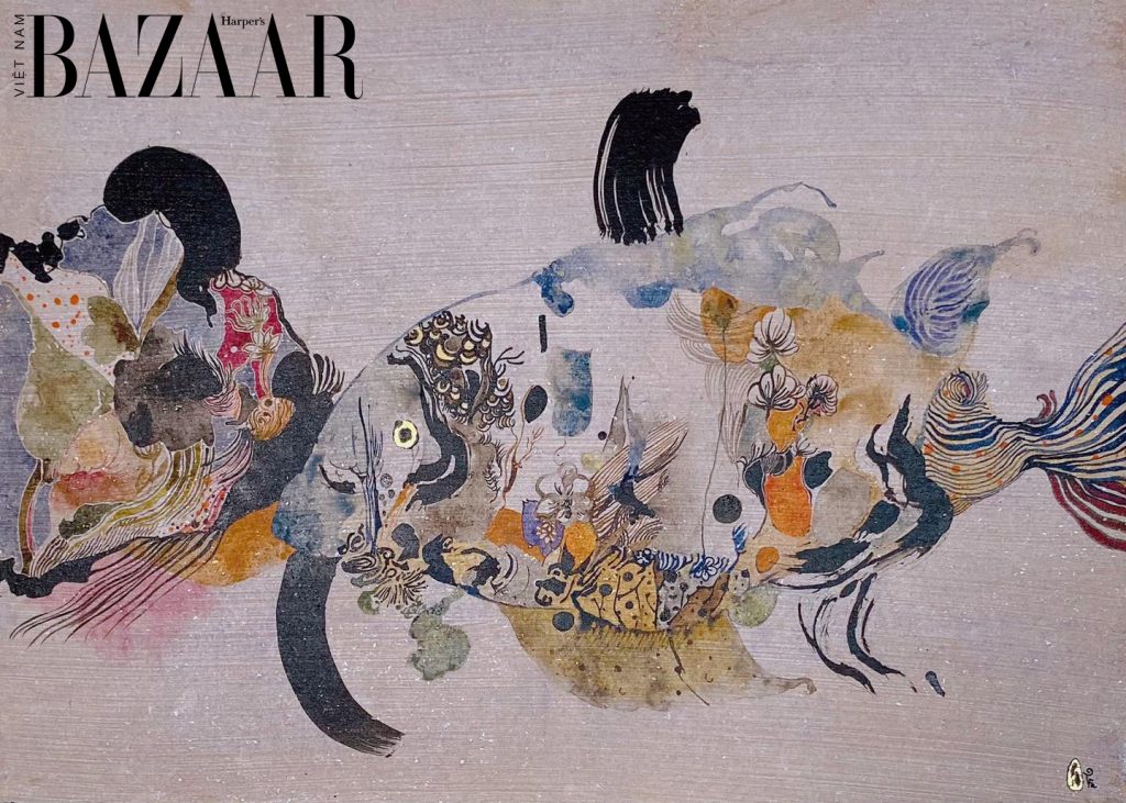 Harper's Bazaar_triển lãm Mifa ĐIỆP Sparkling of scallop paper_07