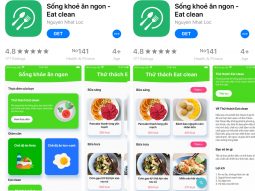 App tính calo giảm cân tiếng Việt: Sống khỏe ăn ngon Eat Clean