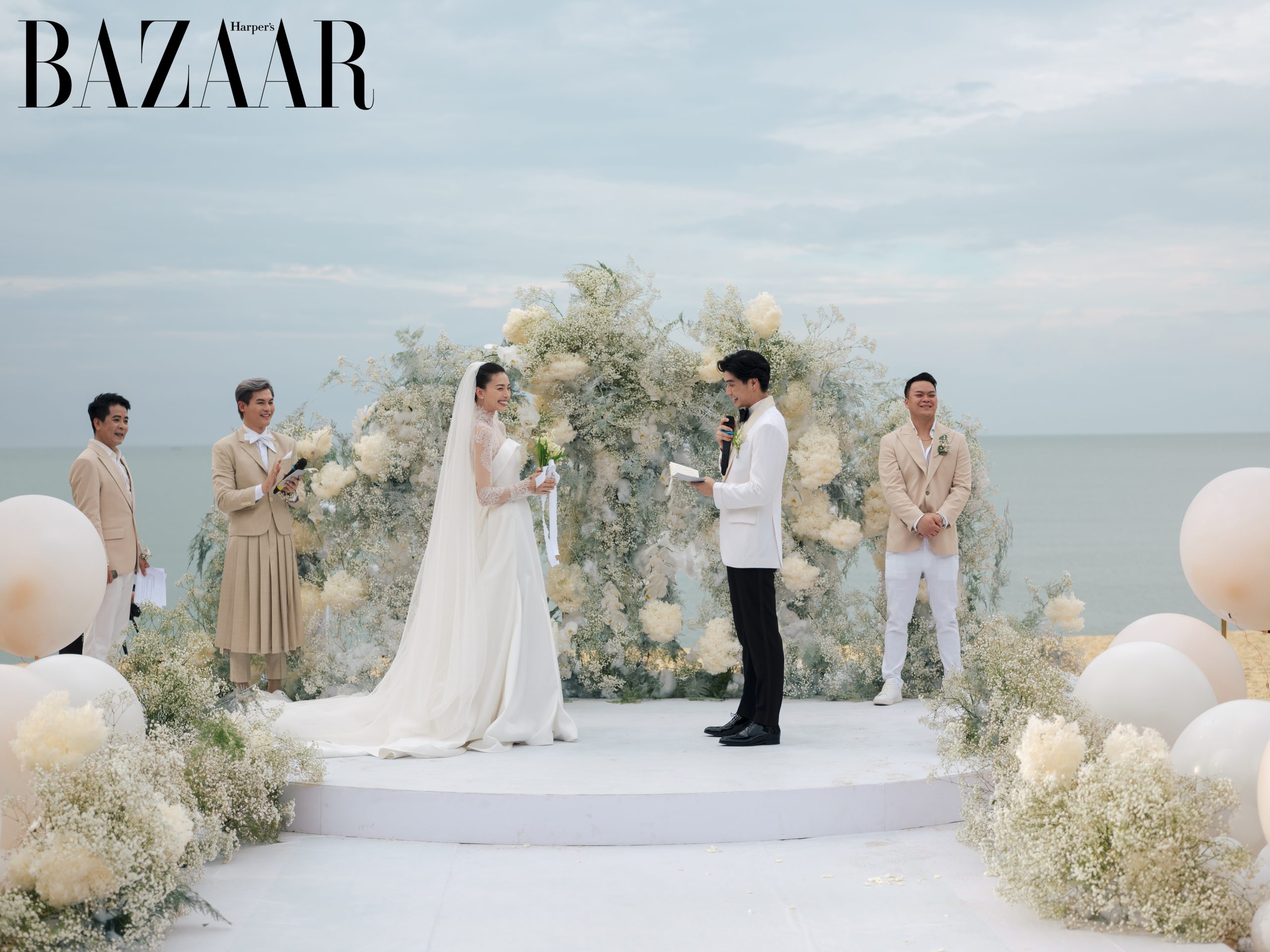 Harper's Bazaar_Hoa cưới Ngô Thanh Vân Huy Trần