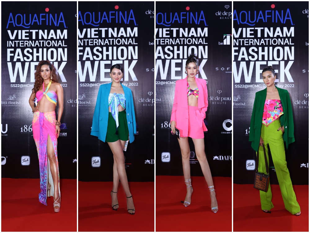 Thảm đỏ khai mạc Tuần lễ thời trang Quốc tế Việt Nam Xuân Hè 2022: Color block lên ngôi