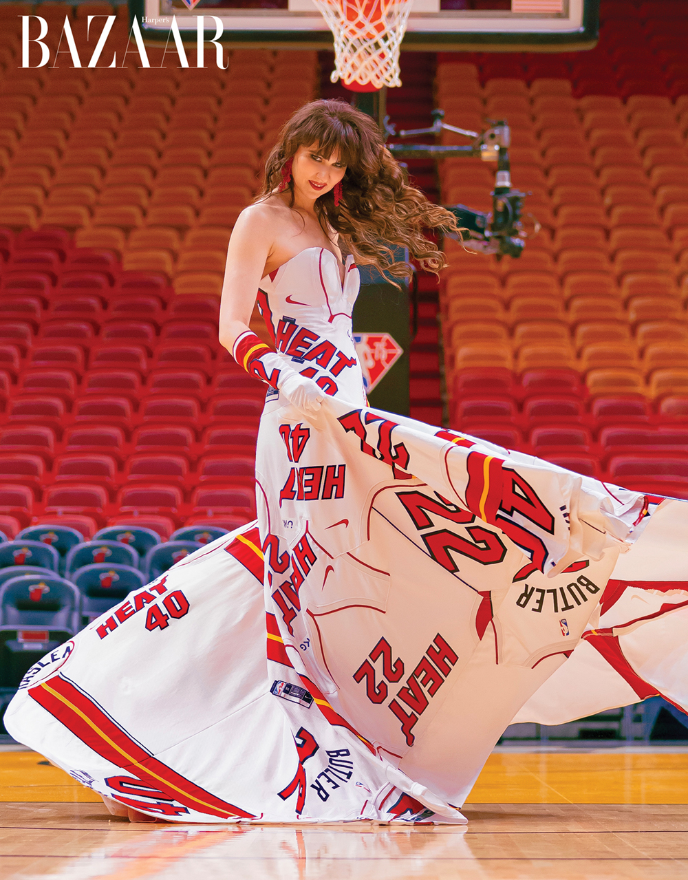 Opera singer and fashion designer Radmila Lolly is also a huge Heat fan 
