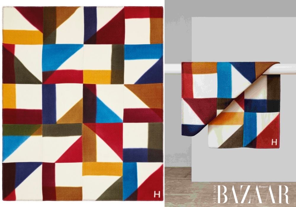 BZ-Hermes-thiet-ke-noi-that-Milan-design-week-2022-H-Pythagore-plaid-Hermes-©-Studio-des-Fleurs