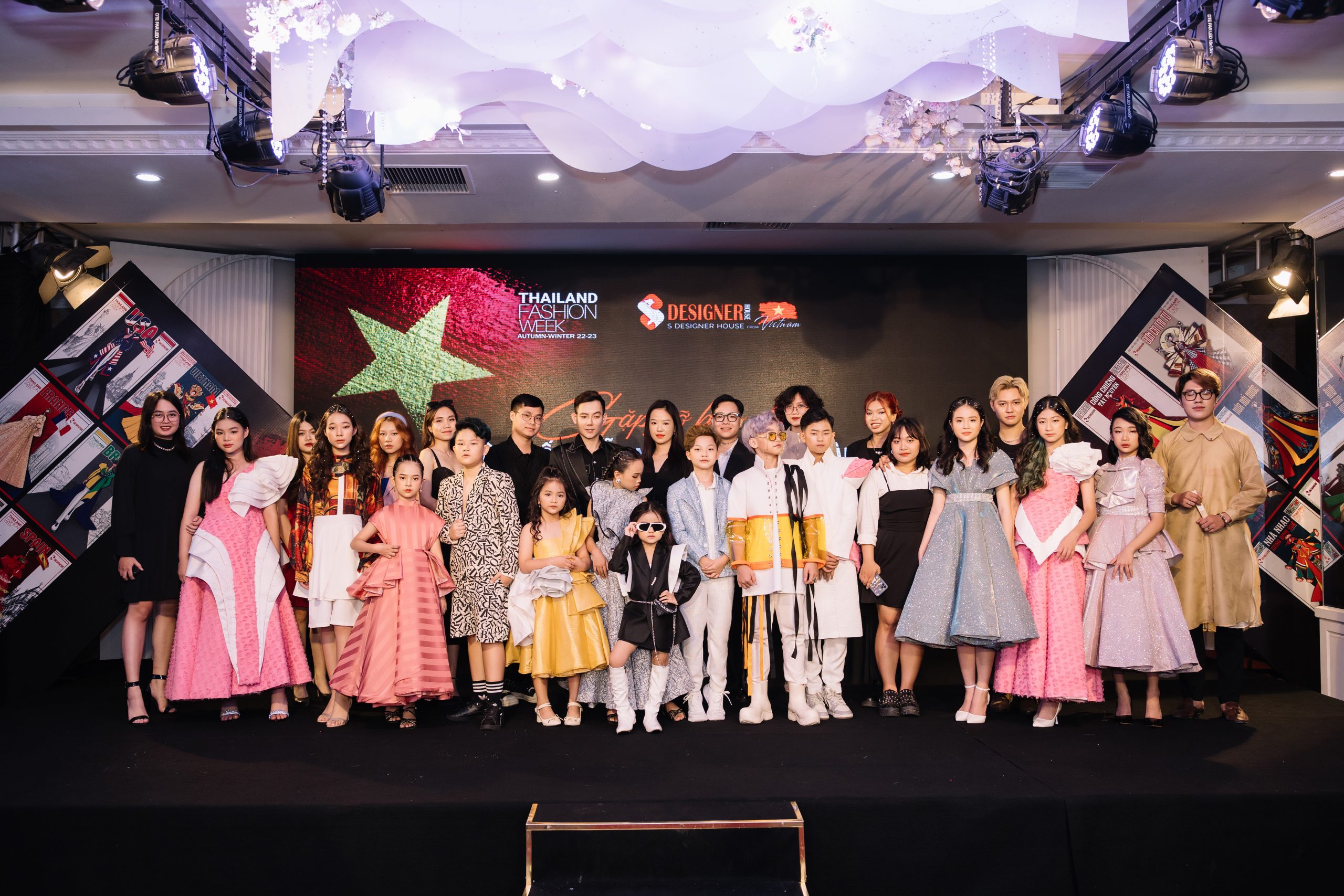 Các sinh viên thời trang và mẫu nhí sẽ đồng hành cùng NTK Đắc Ngọc tại Thailand Fashion Week 2022 