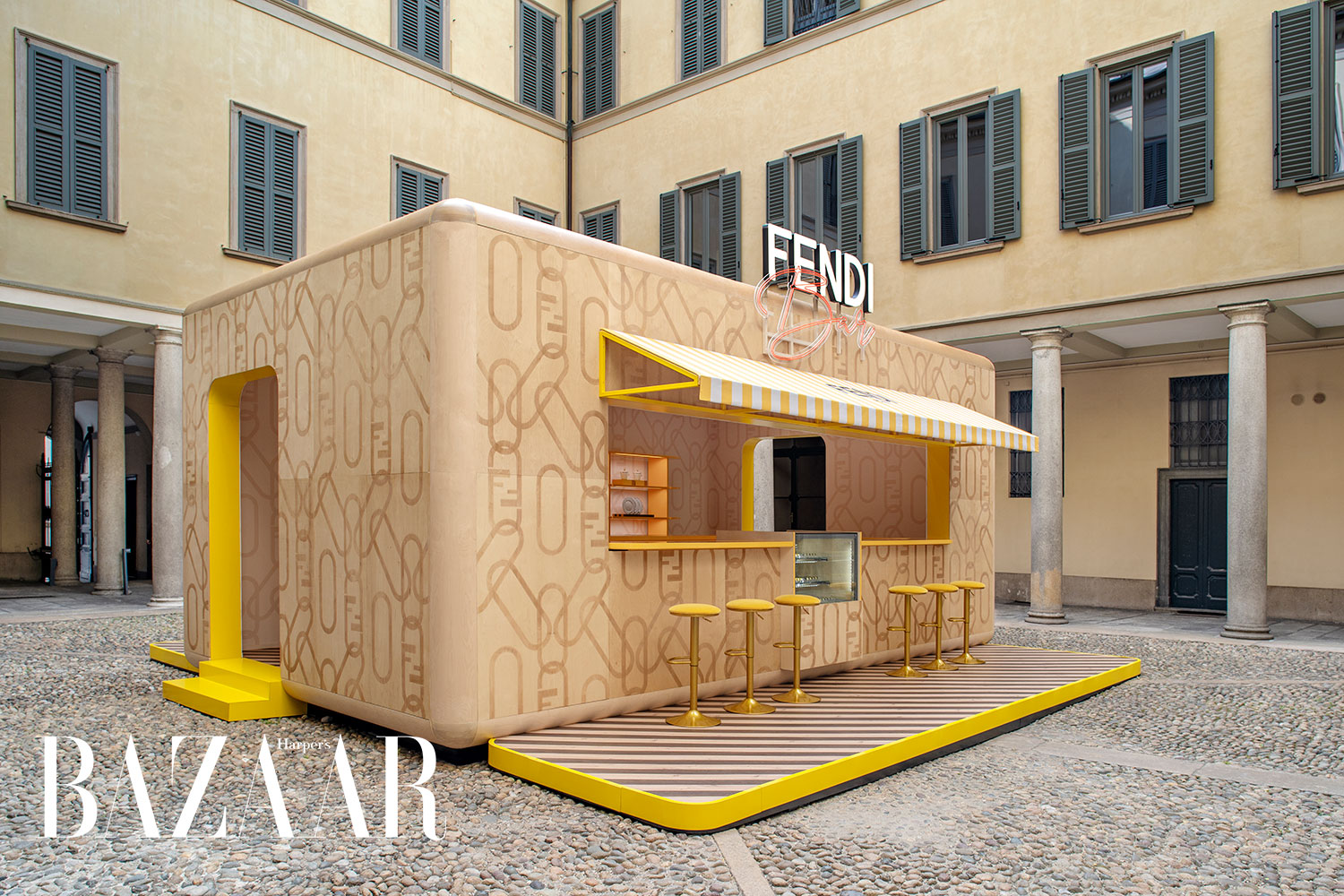 milan design week 2022 fendi bar popup - Milan Design Week 2022: Các thương hiệu thời trang mở rộng dòng nội thất