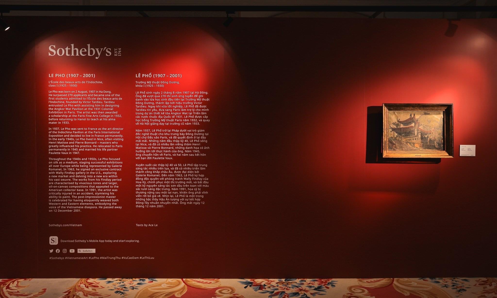 Harpers Bazaar trien lam tranh Sothebys Tu kiet Dong Duong 12 - Sotheby’s triển lãm tranh “Tứ kiệt Đông Dương” Phổ-Thứ-Lựu-Đàm lớn nhất Việt Nam