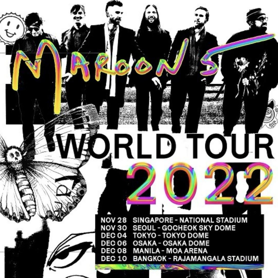 Harpers Bazaar Maroon 5 world tour 2022 04 - Maroon 5 lưu diễn tại châu Á cuối năm 2022