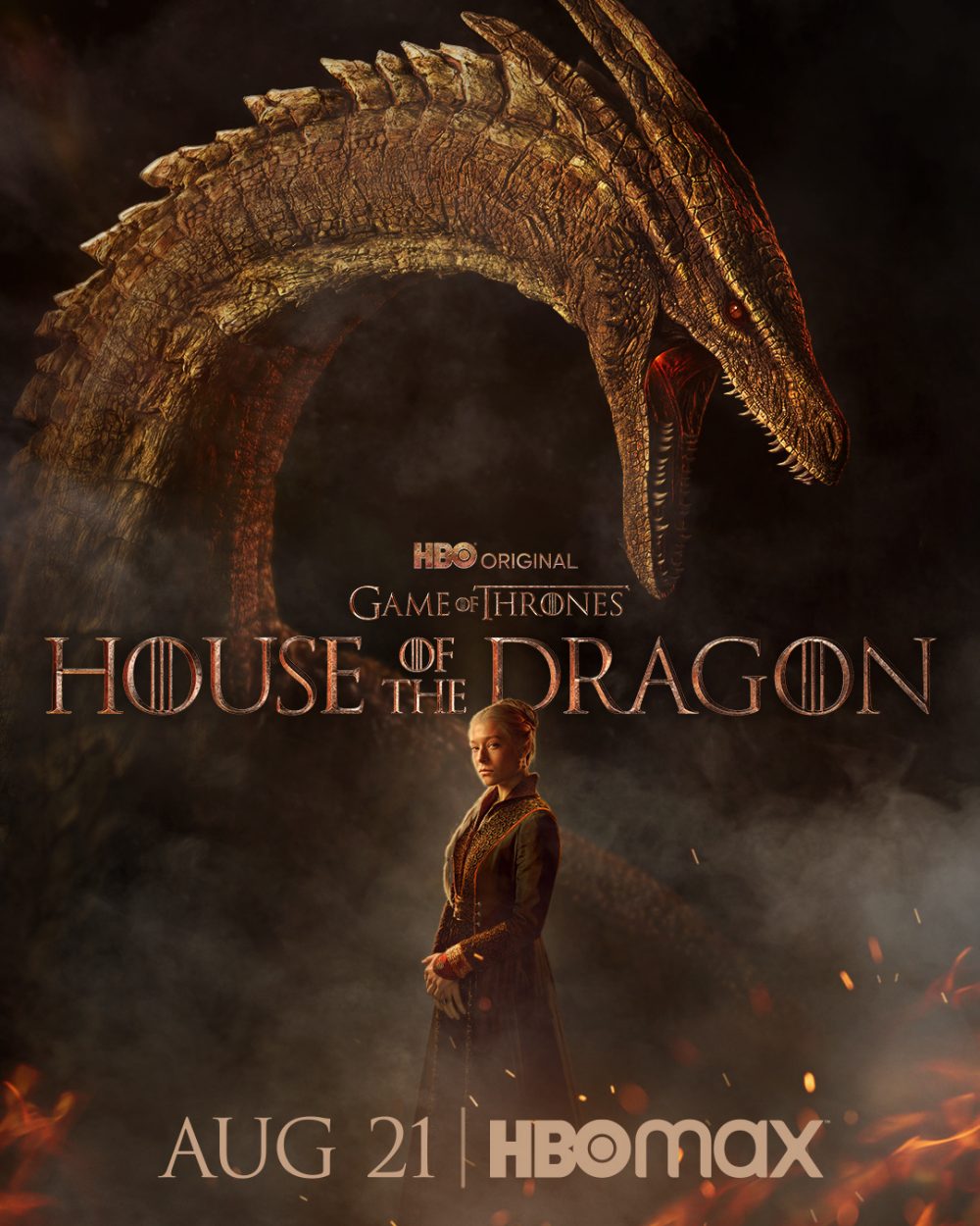 Công chúa Rhaenys Targaryen trong Gia tộc Rồng (House of the Dragon)